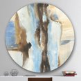 thumbnail image 2 of Designart 'River Run I' Art Mural Géométrique en Métal - Disque de 36, 2 of 5