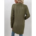 thumbnail image 4 of LAICAIW Womens Cardigan Long Sleeve Cable Knit Sweater Open Front Loose Outwear with Pocket, 4 of 5