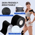 thumbnail image 4 of Kinesiology Recovery Tapes, 20 ct Precut Strips, 1 Roll, Water Resistant, Elastic Athletic Tape for Sports & Weightlifting, Muscle Strain Relief & Joint Support, 4 of 10