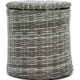 thumbnail image 4 of Pemberly Row Table d'Appoint Contemporain pour l'Extérieur avec Rangement Gris, 4 of 8