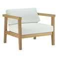 thumbnail image 3 of Modway Bayport 2 Piece Outdoor Patio Teak Set in Natural White, 3 of 5