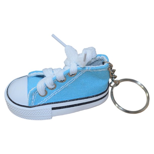 Mini llavero de zapatos de lona de 7,5 cm, zapatos de tabla pequeña de moda, bolso de coche, llavero de zapatos de simulación colgante