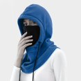 thumbnail image 5 of Balaclava Ski Bandana Breathable Protection Fleece Warm for Men Women Wind dark blue, 5 of 8