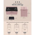 thumbnail image 3 of SONGMICS HOME 30" Storage Ottoman Bench Ottoman with Storage Load up to 660 lb for Living Room Bedroom Jelly Pink, 3 of 7