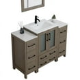 thumbnail image 5 of Vanity Art 48" Single Sink Freestanding Bathroom Vanity Set with Ceramic Top and Mirror, 5 of 8