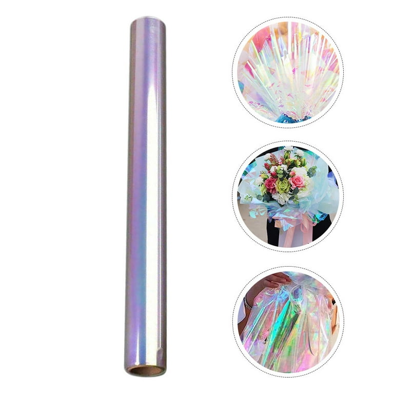 Cellophane Wrap Paper Iridescent Film Paper DIY Wrapping Decoration  Supplies 