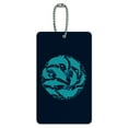 thumbnail image 1 of Dolphin Circle Sardines Ocean Fish Luggage Card Suitcase Carry-On ID Tag, 1 of 7
