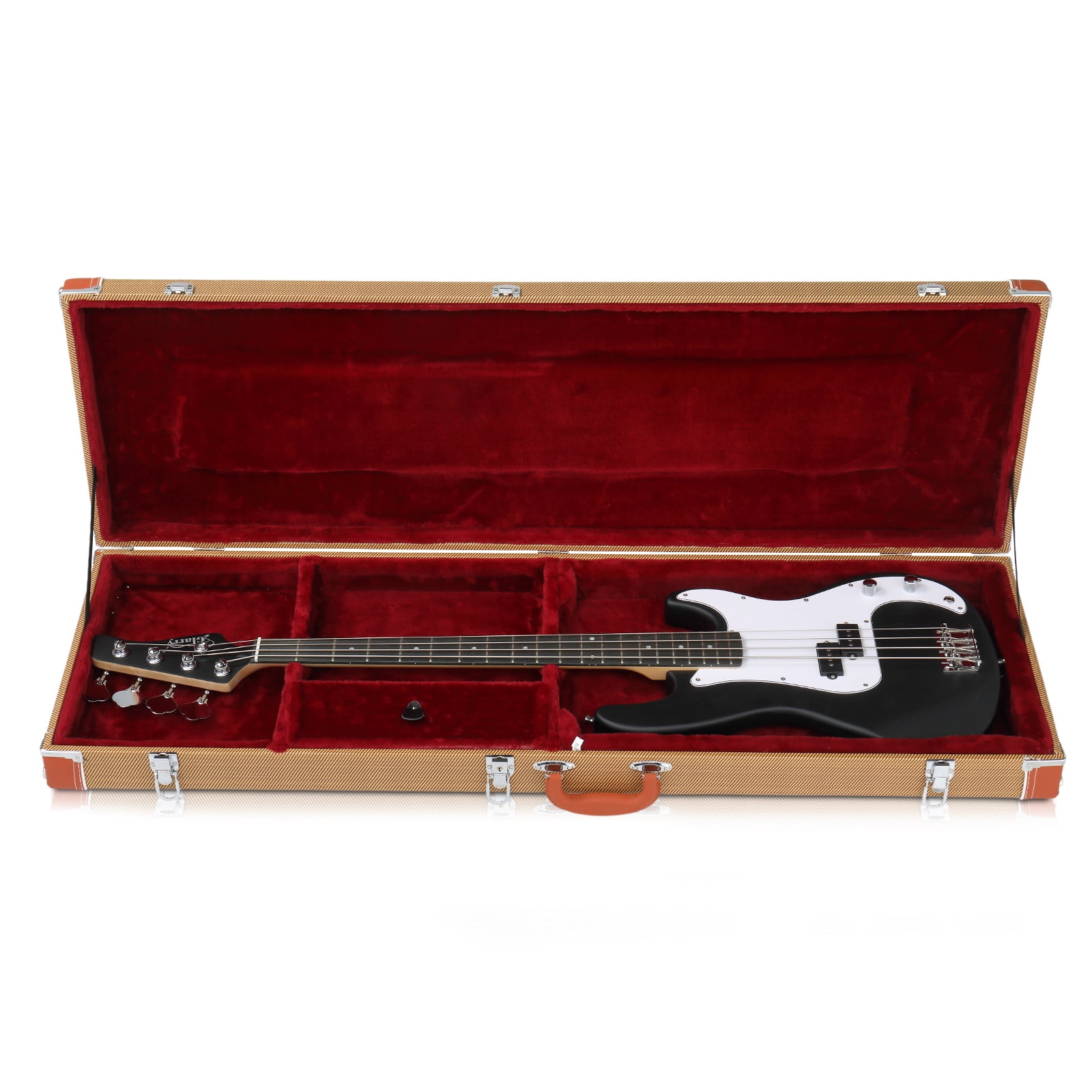 Electric Guitar Square Hard Case Flat, Yellow