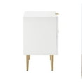 thumbnail image 4 of Lillianne Lacquer Finish 2 Drawer Side Table, Nightstand, 4 of 8