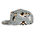 thumbnail image 3 of Daiia Funny Beagle Active Dog print Flat Bill Hats Flat Brim Trucker Cap Baseball Cap Adjustable Classic Low Profile Hat Unconstructed Plain Cap, 3 of 9