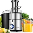 thumbnail image 1 of KOIOS 1300W Juice Extractor with Extra Large 3inch Feed Chute, Full Copper Motor, Titanium-Plated Filter, High Juice Yield, 3 Speeds Mode,Easy to Clean with Brush, Non-BPA, 1 of 7
