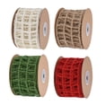thumbnail image 2 of 4 de cinta de alambre de arpillera de malla de 2,5 pulgadas x 10 yardas para decoración de embalaje de corona de lazo BLESIY Cinta de arpillera de malla, 2 of 8