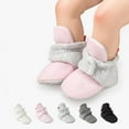 thumbnail image 7 of ZACPNCV Newborn Baby Booties Cotton Knit Shoes Soft Cozy First Wakers Warm Booties for Toddler Infant Girl Boy Watermelon Red 0-6 Months, 7 of 7