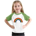 thumbnail image 6 of Raglan T-shirts for Kids 3-14 Years Boys Girls Summer Short Sleeve Casual Tshirts Crew Neck Base Tees (5 Years, Green 07), 6 of 6