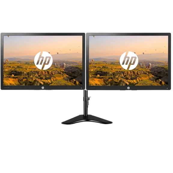 Pre-Owned Dual Screen - HP EliteDisplay E242 24” 1920x1200 IPS LED LCD Monitor W/Stand (A)