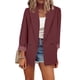 thumbnail image 1 of Chaqueta de manga larga para mujer, informal, sólida, con parte delantera abierta Fridja po3468, 1 of 7