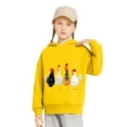 thumbnail image 4 of OGLCCG Kids Hooded Sweatshirt Cute Funny Chicks Thanksgiving Pullover Sweatshirts for Boys Girls Trendy Long Sleeve Fleece Lined Hoodies 2-7 Years, 4 of 6