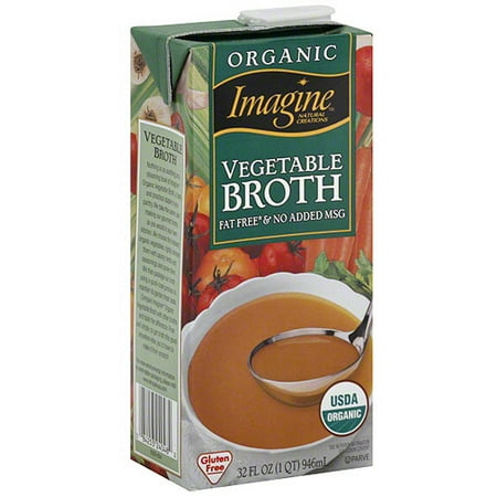 Imagine Foods Organic Vegetable Broth, 32 oz (Pack of