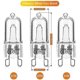 thumbnail image 3 of 20Pcs G9 Halogen Light Bulbs,40W Clear Halogen Lamps Dimmable,Warm White 2800K for Chandeliers,Pend P20250110506, 3 of 5