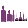 thumbnail image 2 of Hair Highlighting Board and Brush Set Professional Hair Dye Tools, ABS Material, 3pcs Highlight Paddle, 4pcs Color Applying Brush, Easy to Use, for Salon, 2 of 7