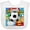 AA-White, variant on Inktastic Soccer Superhero Boys or Girls Baby Bib
