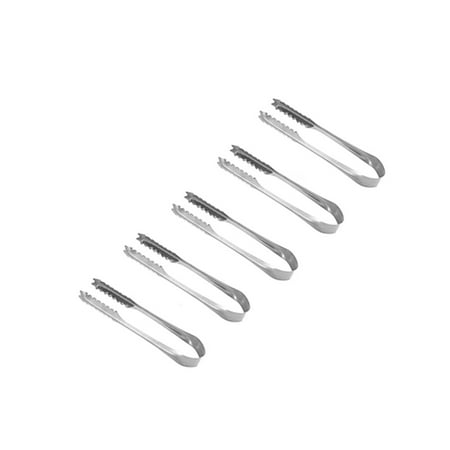 

10 Pcs Premium 430 Stainless Steel Mini Ice Tongs Sugar Cube Tongs Prefect for Tea Party Coffee Bar Serving Appetizers