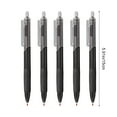 thumbnail image 3 of Quick Dry Gel Pens 5 Pack 0.5mm Fine Point Black Ink Fast Drying Smooth Writing Pens with Non-Slip Grip for Office Journaling Note Taking, 3 of 6