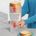 thumbnail image 4 of Transparent Bread Box Plastic Fresh-Keeping Toast Storage Holder with Lid Bread Crisper Bread Storage Container,A, 4 of 5