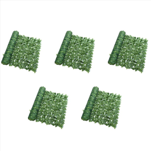 5X Cerca de Plantas Artificiales Paneles de Cerca de Hoja Verde Pantalla de Cerca de Privacidad para la DecoracióN del Patio del JardíN del Hogar DecoracióN
