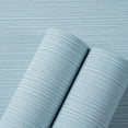 thumbnail image 5 of Grasscloth Textured Wallpaper Light Blue Linen Thick 24" X 394" Fabric Contact Paper Grassweave Removable Modern Self Adhesive Wallpaper for Walls Cabinets Bedroom Liners Fireplace, 5 of 12