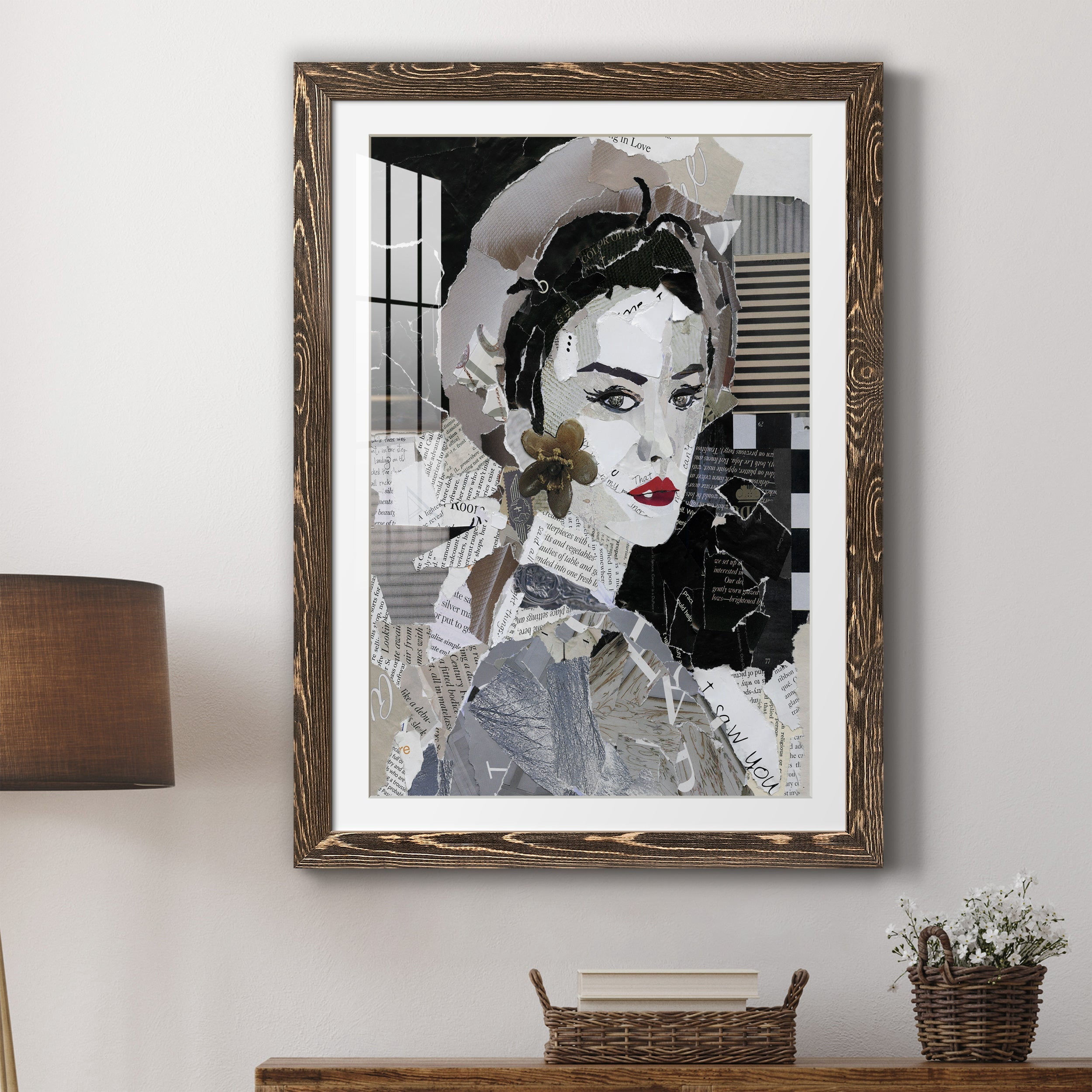 Runway Pause - Premium Framed Print - Distressed Barnwood Frame - Ready to Hang