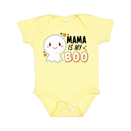 

Inktastic Mama is My Boo with Cute Ghost Boys or Girls Baby Bodysuit