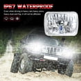 thumbnail image 3 of Pair 5X7" 7x6 inch Rectangle LED Headlight DRL fit For Toyota Pickup Truck 4X4WD, 3 of 17