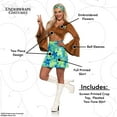 thumbnail image 3 of UNDERWRAPS Women's Flower Two Piece Set Costume- Women's Halloween Costume Set,Seventies Costumes for Women,Sexy front crop top disco outifits, Small (4-6), 3 of 6