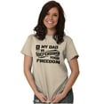 thumbnail image 4 of US Army Logo My Dad Defending Freedom Men's Graphic T Shirt Tees Brisco Brands S, 4 of 6