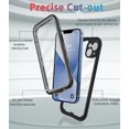 thumbnail image 6 of for iPhone 13 Case Waterproof Shockproof Dustproof Full-Body Sturdy with Camera Lens Protector and Built-in Screen Protector,Underwater Full Sealed Cover Protective for iPhone 13(Black), 6 of 13