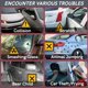 thumbnail image 4 of Sistema de alarma para automóvil, alarma antirrobo unidireccional de 12 V, sirena de seguridad con 2 mandos a distancia, antirrobo automático para automóvil y motocicleta, 4 of 4