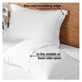 thumbnail image 2 of Fundas de almohada King Linens 100% lino francés de 50 cm x 90 cm, color blanco, 2 of 9