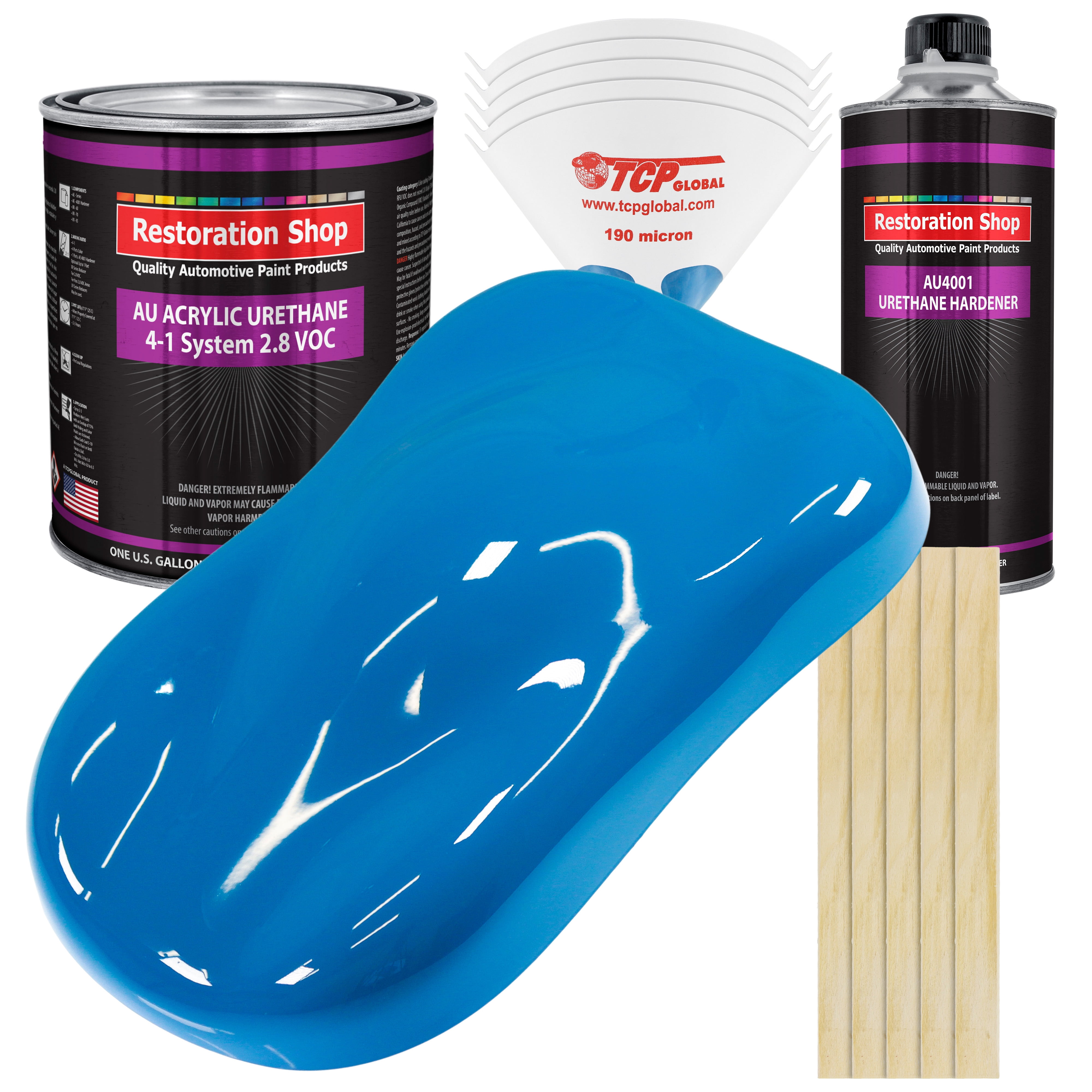 Restoration Shop Speed Blue Acrylic Urethane Auto Paint Complete Gallon
