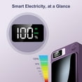 thumbnail image 2 of Power Bank,5000mAh 22.5W Fast Charging Magnetic Wireless Portable Charger with LED Power Display Compatible with iPhone 8 and Above Series,2in1,Purple, 2 of 12