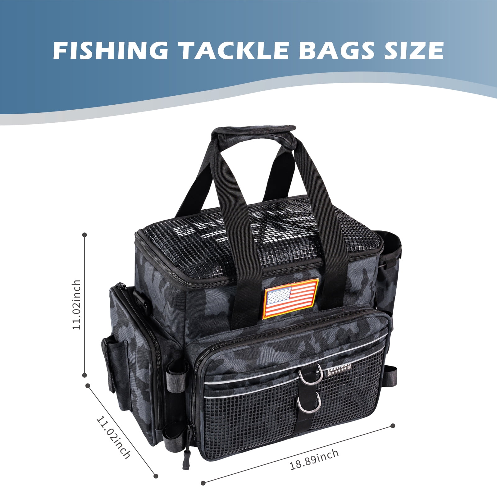 Ghosthorn Fishing Tackle Bags for Saltwater or Freshwater Fishing