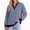 Blue, variant on Fall Sweatshirts for Women Henley Neck Striped Long Sleeve Shirt Pullover Loose Ladies Womens Tops (Women's)