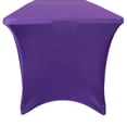 thumbnail image 3 of Your Chair Covers - 6 FT Durable Rectangular Spandex Table Cover Purple, 3 of 5