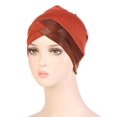 thumbnail image 4 of Head Scarf Stretch Hair Loss Muslim Turban Hat Beanie Hat Chemo Cap Hijab Cap BLACK, 4 of 8