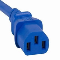 Sanoxy SNX-CBLR-PW131-2204 4 ft. 18 AWG Computer Power Extension Cord IEC320 C13 to IEC320 C14, Blue