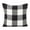Black, variant on Buffalo Check Plaid Design Cotton Throw Pillow with Insert (13"x20" Rectangular Pillow, Black)