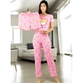 thumbnail image 2 of Pijama De 3 Piezas Mujer Pantalon Short Y Playera A Juego, 2 of 5