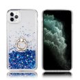 thumbnail image 1 of Kaleidio Case For iPhone 12 Pro Max (6.7") [Waterfall Quicksand] TPU Slim Gel [Ring Stand] Hybrid Skin Cover [Liquid Glitter Blue], 1 of 5
