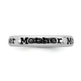 thumbnail image 4 of 925 Sterling Silver Stackable Expressions Polished Enameled Mother Ring Size: 10; for Adults and Teens; for Women and Men, 4 of 5