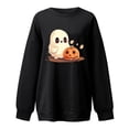 thumbnail image 4 of Futezty Halloween Crewneck Sweatshirts for Women Funny Graphic Pullover Lightweight Fall Long Sleeve Tops, 4 of 4